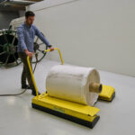 Rollen transporteur van Aerofilm bedient door Bart van Kempen