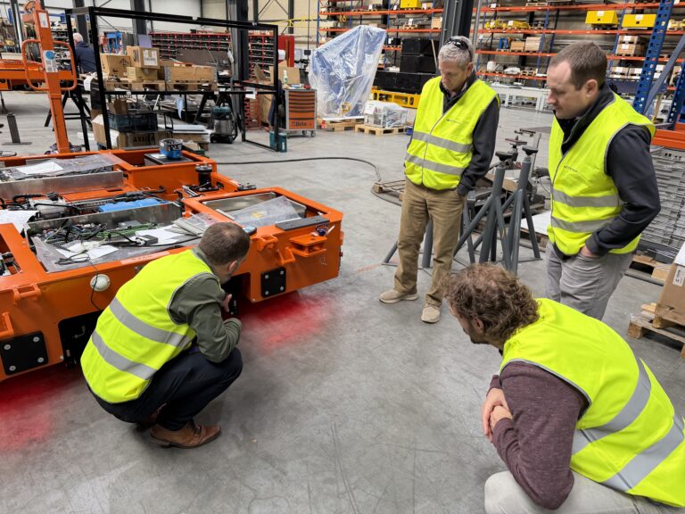 Actemium visit with Michiel, Mark and Steve Farley