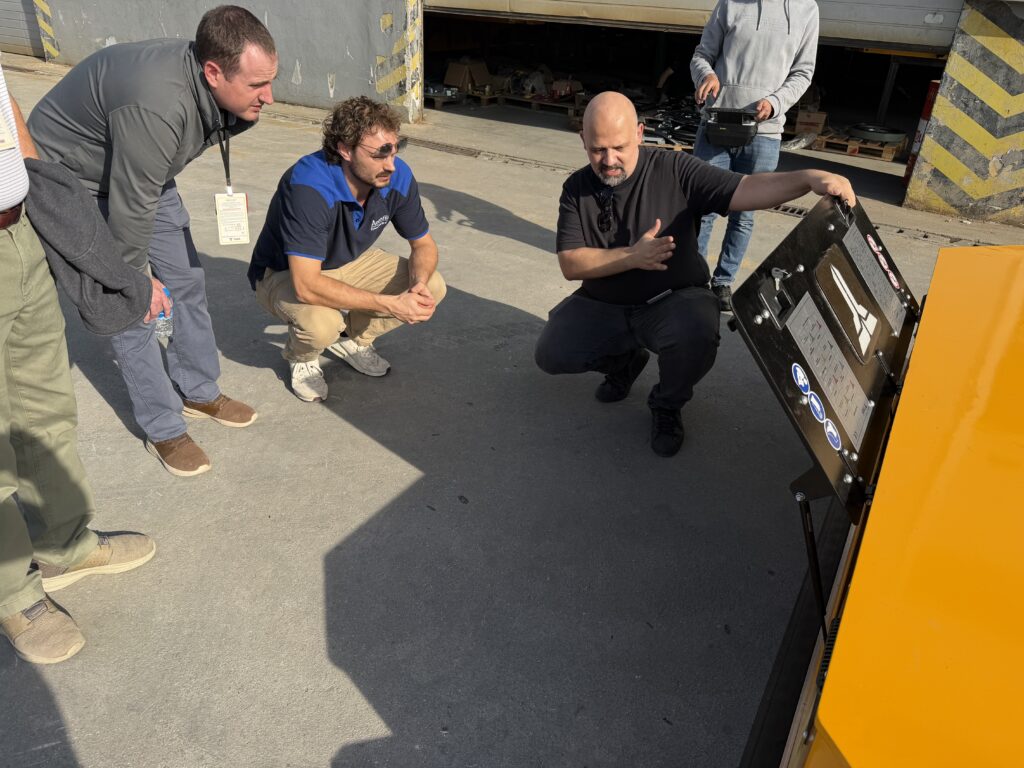 FADA visit with Farley - Steve, Deniz and Michiel