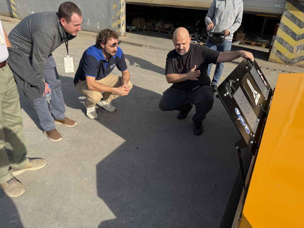 FADA visit with Farley - Steve, Deniz and Michiel